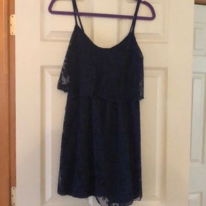 Blue lace dress